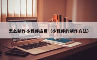东平怎么制作小程序应用（小程序的制作方法）